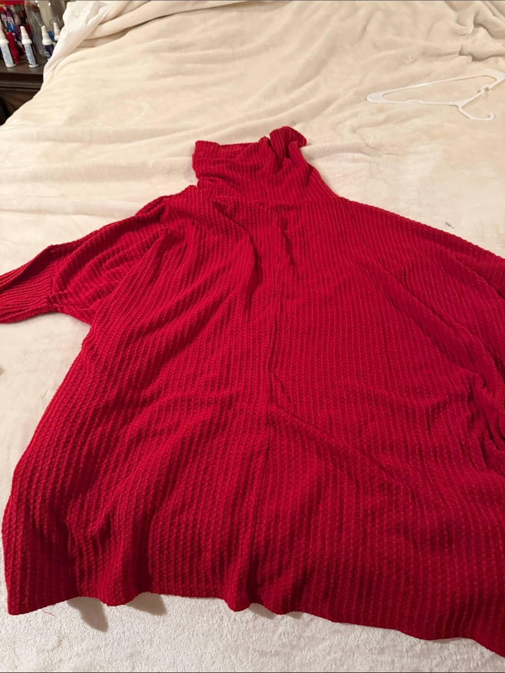 Zenana Outfitters Red Textured Knit Top - Picture 5 of 5